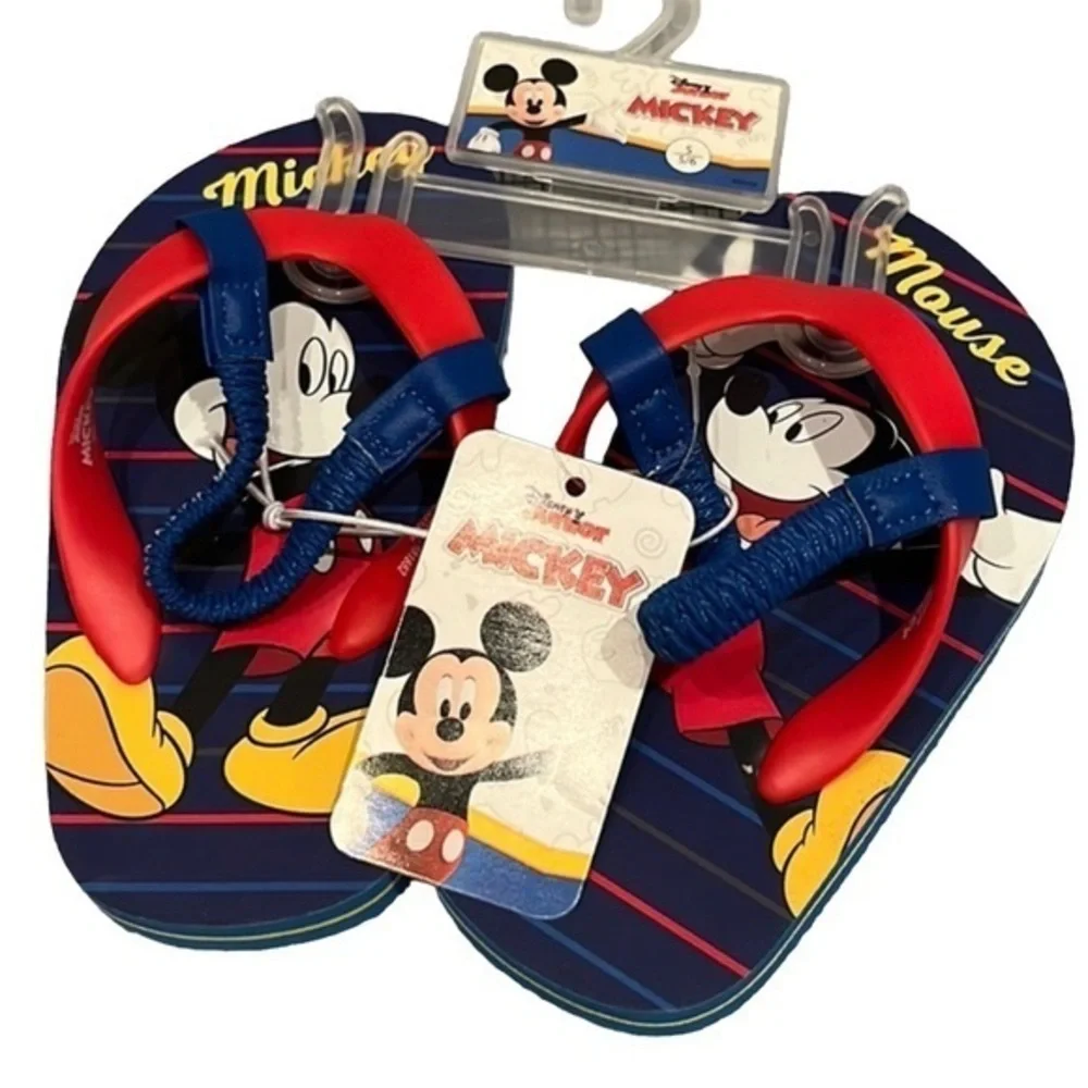 New Mickey Mouse 5/6 Small Sandals Disney Disneyland Disneyworld NWT